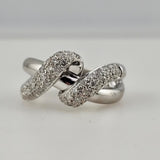 0.75 CTW Diamond Fashion Ring 14k White Gold - Size 7