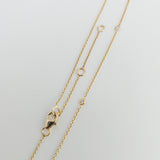 0.38 CTW Diamond Floral Pendant Necklace 14k Yellow Gold