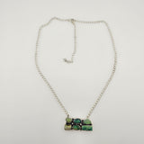 5.74 CTW Opal Cluster Necklace 925 Sterling Silver
