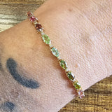 5.0 CTW Multi-Colored Tourmaline Tennis Bracelet