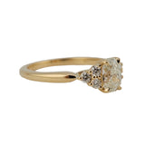 1.02 CTW Phoenix Cut Diamond Engagement Ring 18k Yellow Gold - Size 6.75