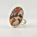 Sterling Silver Copper Dolomite Ring - Size 8