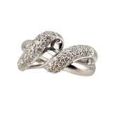 0.75 CTW Diamond Fashion Ring 14k White Gold - Size 7
