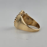 0.71CT Sapphire And Diamond Ring 14k Yellow Gold - Size 7.5