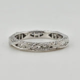 Marquise Diamond Wedding Band 14k White Gold Size 5.75