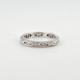 Marquise Diamond Wedding Band 14k White Gold Size 5.75