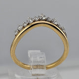 0.40 CTW Diamond Wedding Band 14k Yellow Gold - Size 6.5