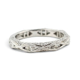 Marquise Diamond Wedding Band 14k White Gold Size 5.75