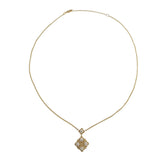 0.34 CTW Diamond Clover Cluster Necklace 14k Yellow Gold