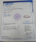 1.30CT Oval Cut Lab Grown Diamond Wedding Band 14k White Gold - Size 9.25