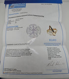 0.52Ct Diamond Solitaire Engagement Ring 14k Yellow Gold - Size 4.25