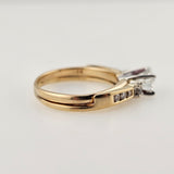 0.67 CTW Diamond Engagement Ring 14k Yellow Gold, Size 5.75