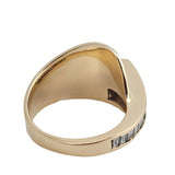 2.14 CTW Baguette Diamond Modernist Ring 14k Yellow Gold - Size 7.5