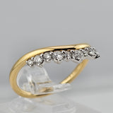 0.40 CTW Diamond Wedding Band 14k Yellow Gold - Size 6.5