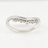 0.40 CTW Diamond Ring 14k White Gold - Size 6.5
