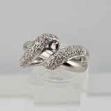 0.75 CTW Diamond Fashion Ring 14k White Gold - Size 7