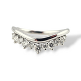 0.40 CTW Diamond Ring 14k White Gold - Size 6.5
