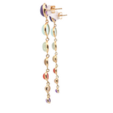 Sterling Silver Gold Vermeil Gemstone Dangle Earrings