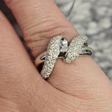 0.75 CTW Diamond Fashion Ring 14k White Gold - Size 7