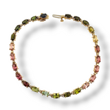 5.0 CTW Multi-Colored Tourmaline Tennis Bracelet