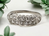 0.73 CTW Diamond Band Platinum - Size 4.75