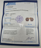 0.82 CTW Diamond Cluster Stud Earrings 18k Yellow Gold