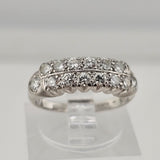 0.73 CTW Diamond Band Platinum - Size 4.75