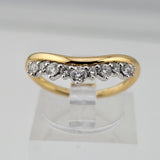 0.40 CTW Diamond Wedding Band 14k Yellow Gold - Size 6.5