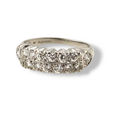 0.73 CTW Diamond Band Platinum - Size 4.75