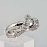 0.75 CTW Diamond Fashion Ring 14k White Gold - Size 7