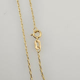 Floral Mom Charm Pendant Necklace 14k Yellow Gold