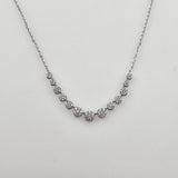 0.57 CTW Diamond Necklace 18k White Gold