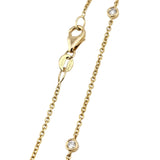 0.58CT Sapphire and Diamond Halo Necklace 14k Yellow Gold