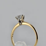 0.40 Ct. Heart Cut Diamond Solitiare Engagement Ring 14k Yellow Gold - Size 7
