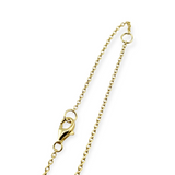 Sterling Silver Gold Vermeil Cubic Zirconia Snake Necklace