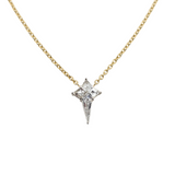 0.28 CTW Diamond Bethlehem Star Necklace 14k Yellow Gold
