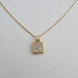 0.35 CTW Diamond Pendant Necklace 14k Yellow and White Gold