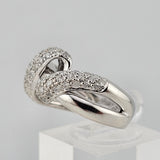 0.75 CTW Diamond Fashion Ring 14k White Gold - Size 7