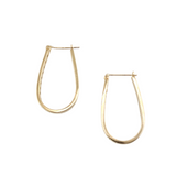 0.50 CTW Diamond Hoop Earrings 14k Yellow Gold