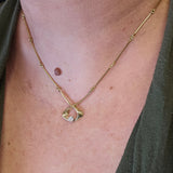 0.07ct. Diamond Necklace 14k Yellow Gold