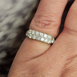 0.73 CTW Diamond Band Platinum - Size 4.75