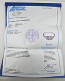 0.36 CTW Baguette & Round Diamond Ring 18k White Gold - Size 6.75