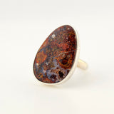 Sterling Silver Hungarian Agate Ring - Size 7.5
