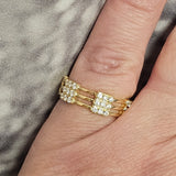 0.54 CTW Diamond Band 14k Yellow Gold - Size 7.25