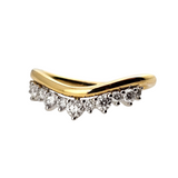 0.40 CTW Diamond Wedding Band 14k Yellow Gold - Size 6.5