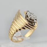 0.91ct. Marquise Cut Diamond Solitiare Ring 14k Yellow Gold - Size 6.5