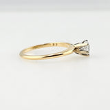 0.40 Ct. Heart Cut Diamond Solitiare Engagement Ring 14k Yellow Gold - Size 7