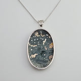 Sterling Silver Ocean Jasper Pendant Necklace