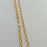 0.32 CTW Double Circle Diamond Necklace 14k Yellow Gold