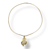 Opal and Diamond Pendant Necklace 14k & 18k Yellow Gold
